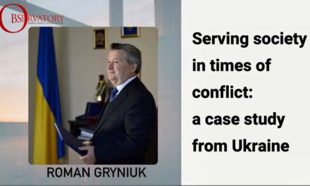 Роман Гринюк – спікер вебінару «Serving Society in Times of Conflict: a case study from Ukraine»