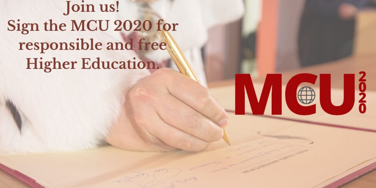 Підписання Великої Хартії Університетів – MCU 2020