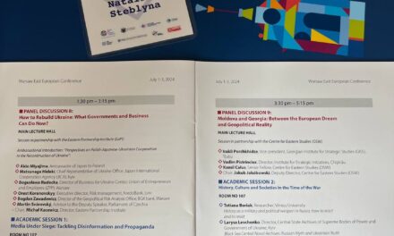 Професорка кафедри журналістики та соціальних комунікацій Наталія Стеблина виступила з доповіддю на Варшавській східноєвропейській конференції «How to Deter Russia: Resilience of Ukraine and of the Western Community»