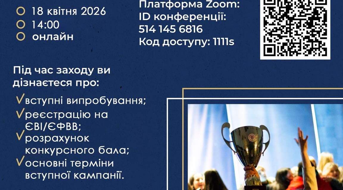 Шановні вступники!